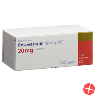 Rosuvastatin Spirig HC Filmtabletten 20mg 100 Stück Rosuvastatin Spirig HC Filmtabletten 20mg 100 Stück