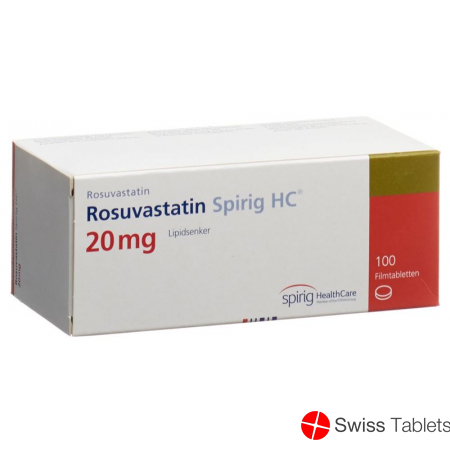 Rosuvastatin Spirig HC Filmtabletten 20mg 100 Stück buy online
