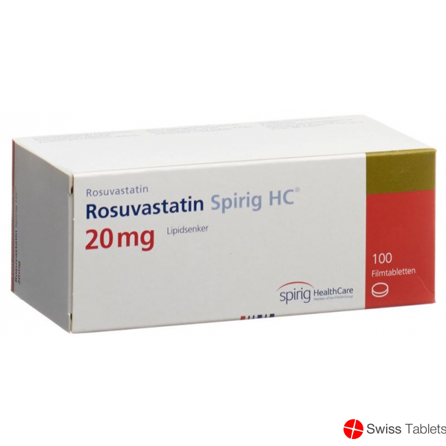 Rosuvastatin Spirig HC Filmtabletten 20mg 100 Stück buy online