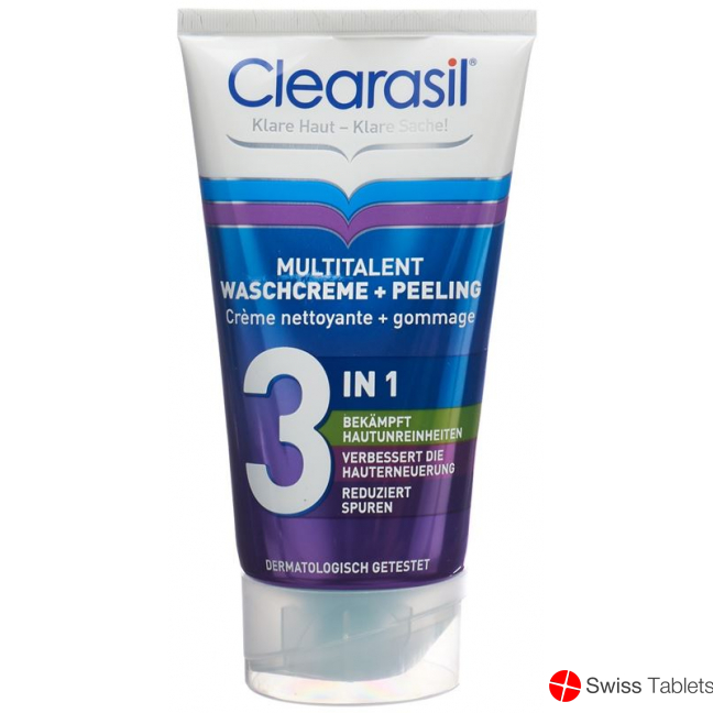 Clearasil Multitalent Waschcreme&peeling 150ml buy online