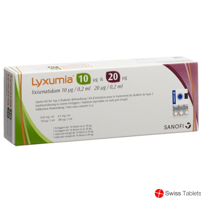Lyxumia Injektionslösung 1x10 Mcg/1x20 Mcg Fertpen Set buy online