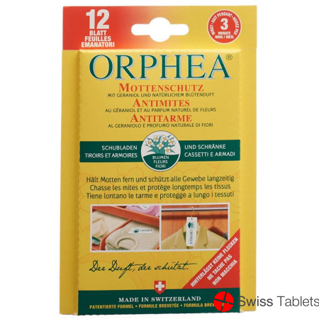 Orphea Mottenschutzblätter 12 Stück buy online