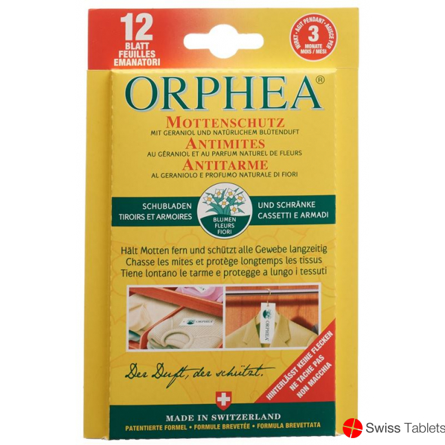 Orphea Mottenschutzblätter 12 Stück buy online