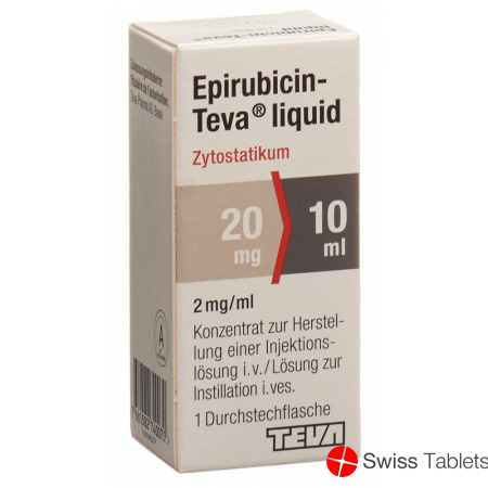 Epirubicin Teva Liquid 20mg/10ml Durchstechflasche buy online
