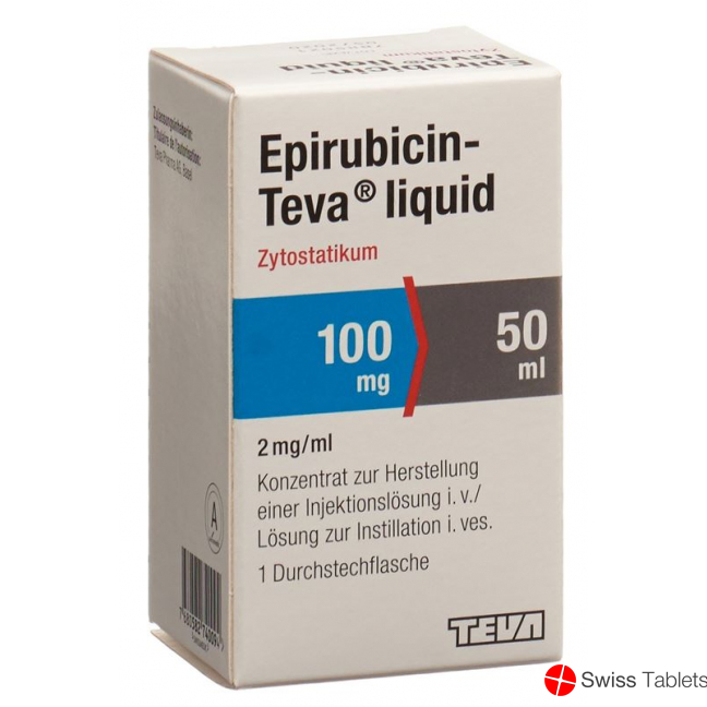 Epirubicin Teva Liquid 100mg/50ml Durchstechflasche buy online