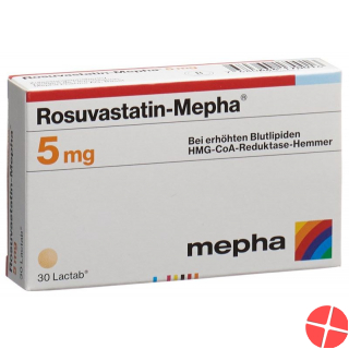 Rosuvastatin Mepha Lactab 5mg 30 Stück Rosuvastatin Mepha Lactab 5mg 30 Stück
