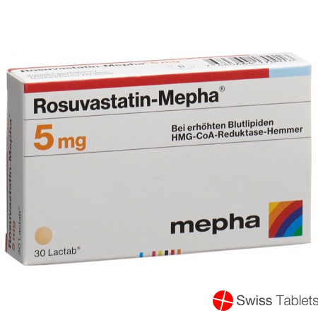 Rosuvastatin Mepha Lactab 5mg 30 Stück buy online