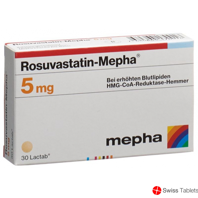 Rosuvastatin Mepha Lactab 5mg 30 Stück buy online
