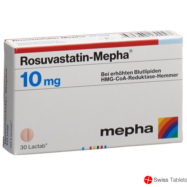 Rosuvastatin Mepha Lactab 10mg 30 Stück buy online