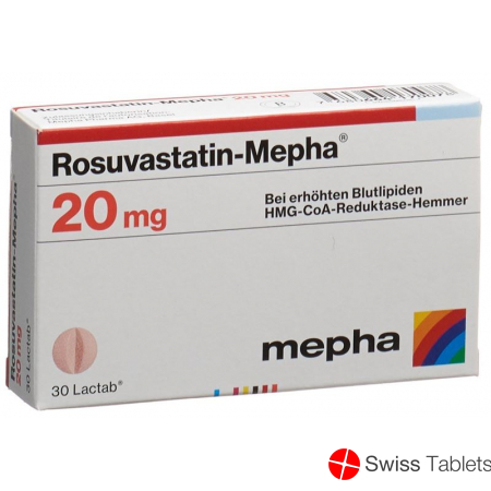 Rosuvastatin Mepha Lactab 20mg 30 Stück buy online