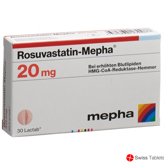 Rosuvastatin Mepha Lactab 20mg 30 Stück buy online