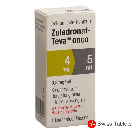 Zoledronat Teva Onco 4mg/5ml (neu) Durchstechflasche buy online