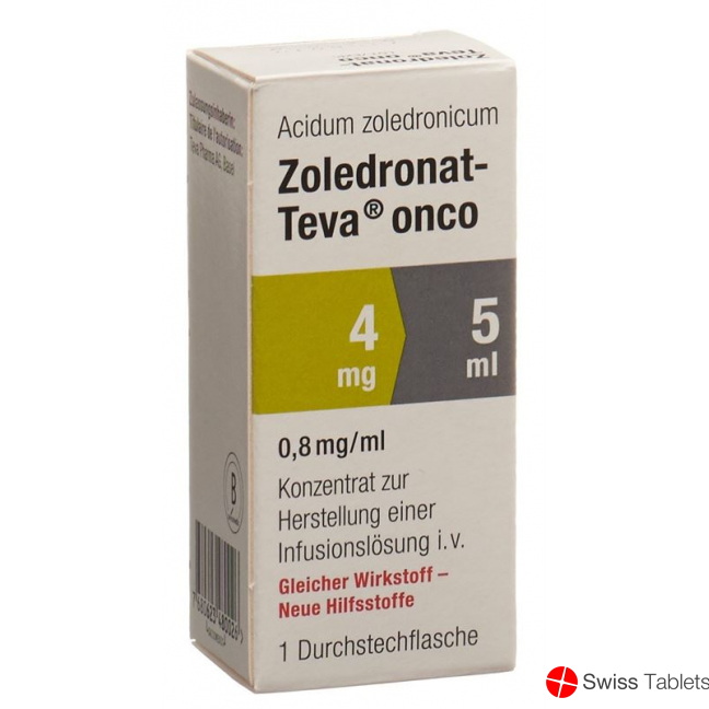 Zoledronat Teva Onco 4mg/5ml (neu) Durchstechflasche buy online