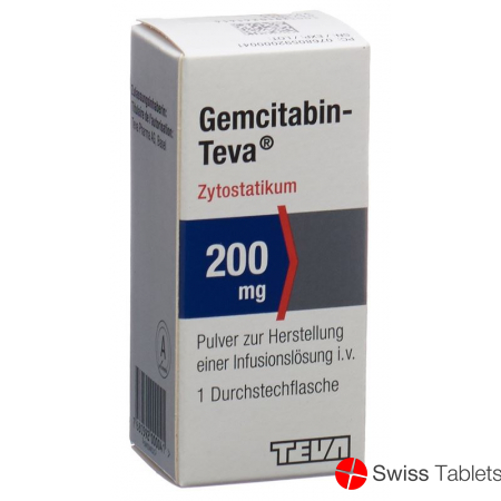 Gemcitabin Teva Trockensubstanz 200mg (neu) Durchstechflasche buy online