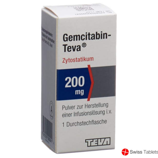 Gemcitabin Teva Trockensubstanz 200mg (neu) Durchstechflasche buy online