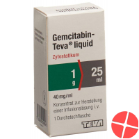 Gemcitabin Teva Liquid 1g/25ml Durchstechflasche Gemcitabin Teva Liquid 1g/25ml Durchstechflasche
