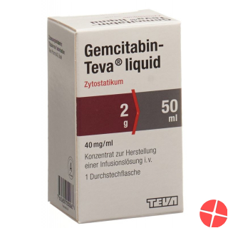 Gemcitabin Teva Liquid 2g/50ml Durchstechflasche