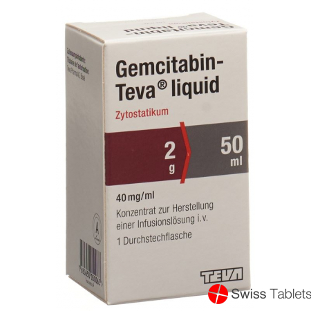 Gemcitabin Teva Liquid 2g/50ml Durchstechflasche buy online