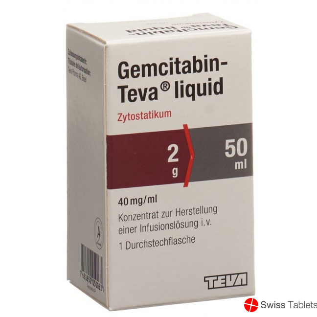 Gemcitabin Teva Liquid 2g/50ml Durchstechflasche buy online