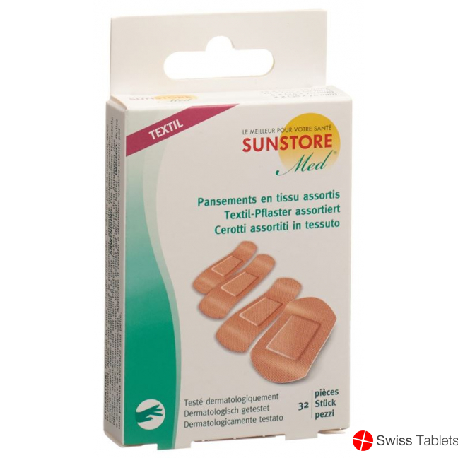 Sunstore Med Textil-Pflaster Assortiert 32 Stück buy online