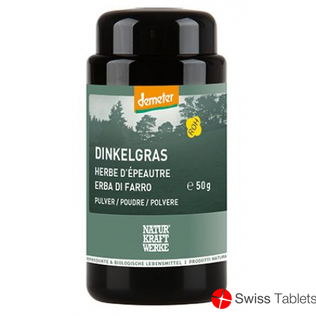 Naturkraftwerke Dinkelgras Pulver Demeter 50g buy online