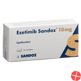 Ezetimib Sandoz Tabletten 10mg 28 Stück Ezetimib Sandoz Tabletten 10mg 28 Stück