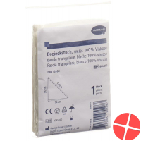 Hartmann triangular cloth white