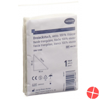 Hartmann triangular cloth white