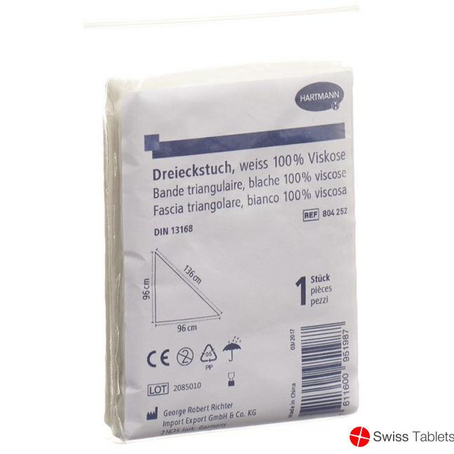 Hartmann triangular cloth white buy online