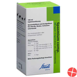 Spasmium Comp 500mg + 4mg/ml Ad Us. Vet. 100ml