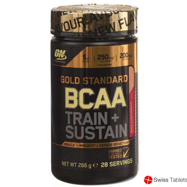 Optimum Bcaa Gold Std.t&s Peach&pass Fru 266g buy online
