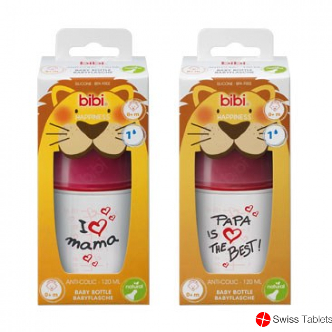Bibi Flasche Sh Hp Pp 120ml Natsil 0+ Ma/pa New buy online