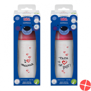 Bibi Flasche Natural Happiness 260ml 2+ Mama