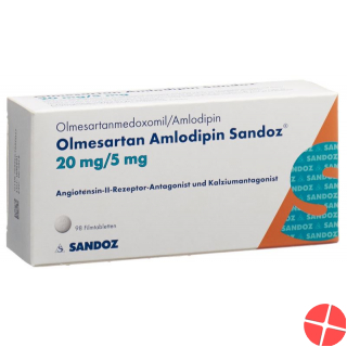 Olmesartan Amlodipin Sandoz 20/5mg 98 Stück