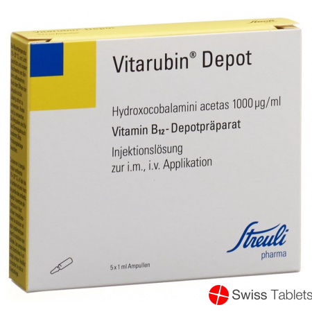 Vitarubin Depot Injektionslösung 1mg/ml 5 Ampullen 1ml buy online