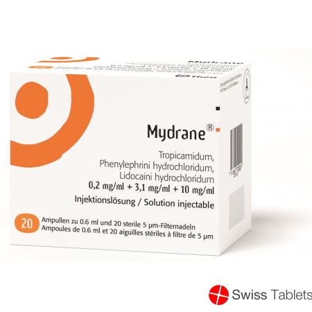 Mydrane Injektionslösung 20 Ampullen 0.6ml buy online