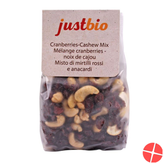 Justbio Cranberries-cashew-mix (neu) 200g