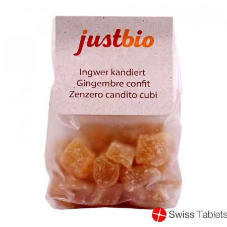Justbio Ingwer Kandiert Beutel 150g buy online