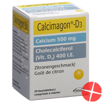 Calcimagon D3 Zitron (o Aspartam) Dose 20 Stück