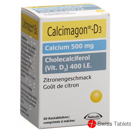 Calcimagon D3 Zitron (o Aspartam) Dose 60 Stück buy online