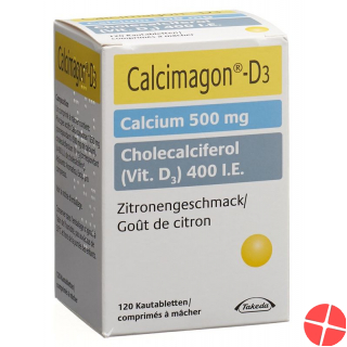 Calcimagon D3 Zitron (o Aspartam) Dose 120 Stück