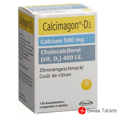 Calcimagon D3 Zitron (o Aspartam) Dose 120 Stück buy online