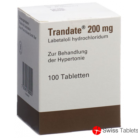 Trandate Tabletten 200mg Dose 100 Stück buy online