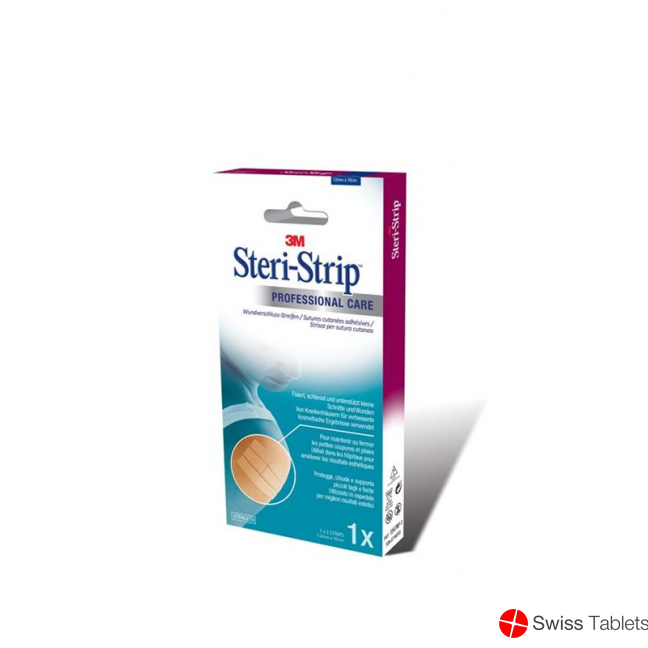 3M Steri Strip 12x100mm Weiss Verstärkt 6x 50 Stück buy online