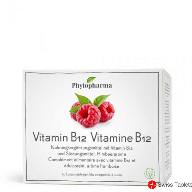 Phytopharma Vitamin B12 lozenges tin 60 pieces buy online