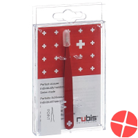 Rubis Pinzette Spitz Rot Inox Rubis Pinzette Spitz Rot Inox