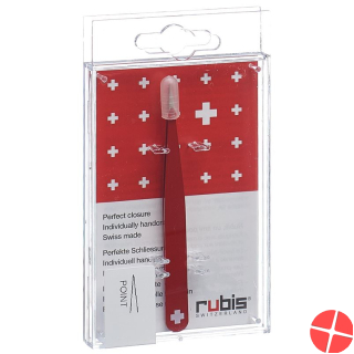 Rubis Pinzette Spitz Rot Inox