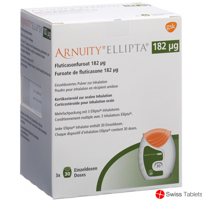 Arnuity Ellipta Inh Pulver 182mcg 3x 30 Dos buy online