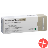 Nordimet 7.5 mg 0.3 ml solution prefilled pen