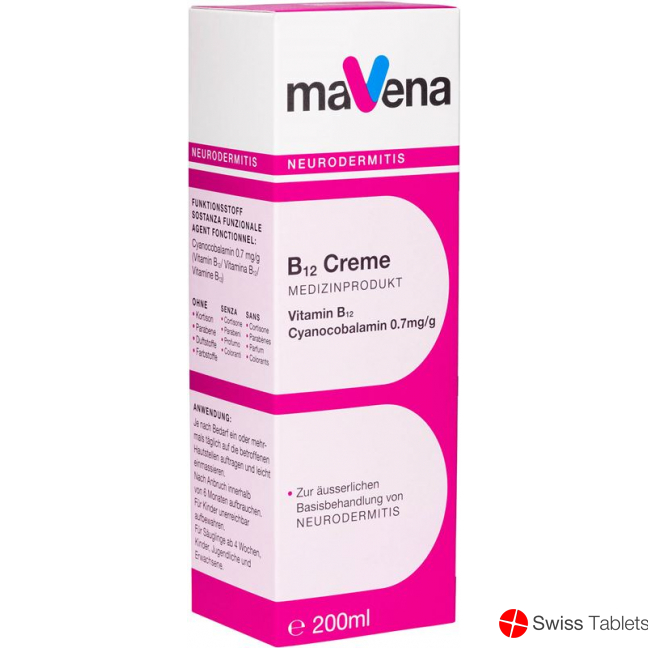 Mavena B12 Cream Tube 200ml buy online